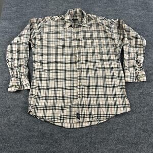 Burberry Shirt Men Large Nova Check Button Down Long Sleeve Luxury Classic Retro
